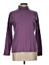 L.L.Bean 100% Cotton Purple Long Sleeve Turtleneck Size L - photo 1