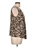 Brittany Black Tan Sleeveless Blouse Size L - photo 4
