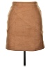 Simplee Solid Tan Faux Leather Skirt Size XL - photo 1