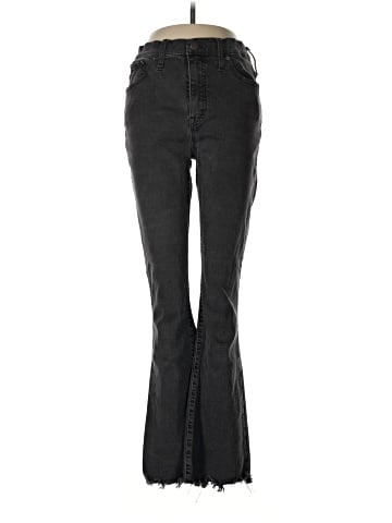 Madewell Tall Cali Demi-Boot Jeans in Berkeley Black: Chewed-Hem Edition (view 1)