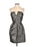 Parker Houndstooth Gray Cocktail Dress Size S - photo 1