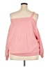 Just Fab Pink 3/4 Sleeve Top Size 2X - photo 2