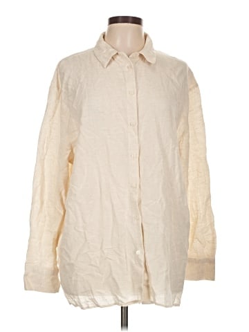Primark Long Sleeve Button-Down Shirt (view 1)