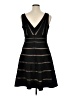 JS Collections 100% Polyester Stripes Black Cocktail Dress Size 16 - photo 2