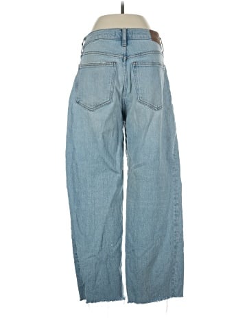 Madewell The Perfect Vintage Wide-Leg Crop Jean in Altoona Wash: Raw-Hem Edition (view 2)