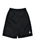 Air Jordan 100% Polyester Solid Black Athletic Shorts Size 10 - 12 - photo 1
