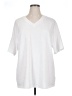 Unbranded Solid White Short Sleeve T-Shirt Size XL - photo 1