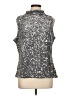 Ann Taylor Silver Sleeveless Blouse Size L - photo 1