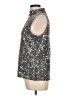 Ann Taylor Silver Sleeveless Blouse Size L - photo 5