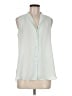 Joe Fresh 100% Polyester Ivory Sleeveless Blouse Size M - photo 1