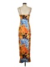 Shein Print Orange Cocktail Dress Size S - photo 2