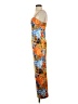 Shein Print Orange Cocktail Dress Size S - photo 5