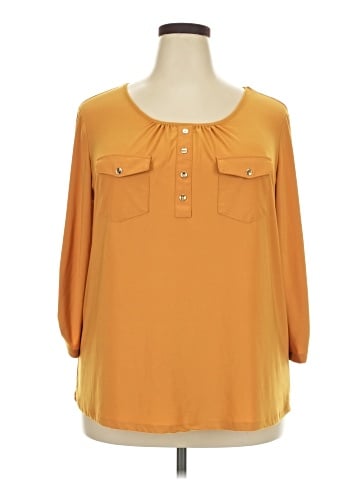 Perseption 3/4 Sleeve Henley (view 1)