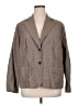 Rafaella Stripes Gray Blazer Size 16 - photo 1