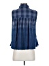 Free People Blue Sleeveless Button-Down Shirt Size S - photo 2