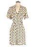 Diane von Furstenberg 100% Viscose Yellow Romper Size 6 - photo 1