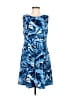 db established 1962 Print Blue Casual Dress Size 8 - photo 1
