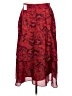 Ann Taylor Paisley Red Formal Skirt Size 8 - photo 2