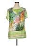 Onque Green Short Sleeve Blouse Size 1X - photo 1