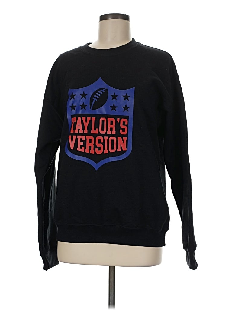 Pre-owned Gildan Sweatshirt In Black