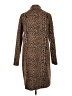 Vince Camuto Animal Print Brown Coat Size L - photo 2