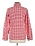 Unbranded 100% Polyester Checkered-gingham Red Long Sleeve Blouse Size M - photo 2
