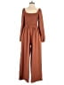 Dokotoo 100% Polyester Solid Brown Jumpsuit Size M - photo 1