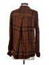 Thread & Supply Plaid Brown Long Sleeve Blouse Size S - photo 2