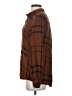 Thread & Supply Plaid Brown Long Sleeve Blouse Size S - photo 5