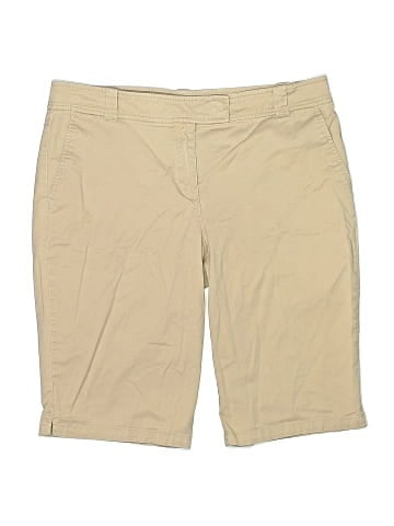 New York & Company Khaki Shorts (view 1)