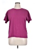 Talbots 100% Cotton Purple Short Sleeve Top Size 1X Petite - photo 1