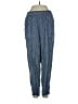 Old Navy Chevron-herringbone Blue Linen Pants Size XS - photo 1