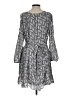 Joie 100% Polyester Paisley Gray Casual Dress Size L - photo 2