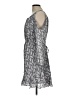 Joie 100% Polyester Paisley Gray Casual Dress Size L - photo 5