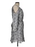 Joie 100% Polyester Paisley Gray Casual Dress Size L - photo 4