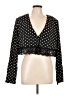 Missguided Black Long Sleeve Blouse Size L - photo 1