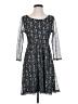 Rhapsody Paisley Gray Cocktail Dress Size S - photo 1