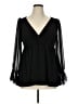 Torrid Black Long Sleeve Blouse Size 1X Plus (1) - photo 1