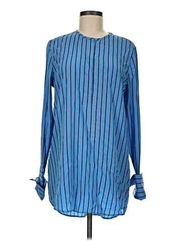 Equipment Long Sleeve Silk Top (view 1)