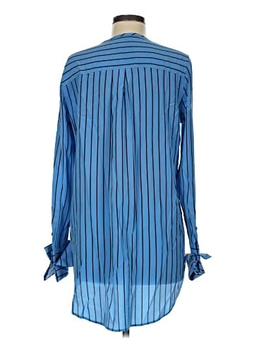 Equipment Long Sleeve Silk Top (view 2)
