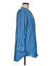 Equipment 100% Silk Blue Long Sleeve Silk Top Size M - photo 4