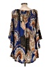 Win Win Blue 3/4 Sleeve Blouse Size L - photo 2