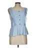 Moa Moa Blue Sleeveless Blouse Size L - photo 1