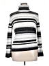 Faded Glory Stripes Silver Turtleneck Sweater Size XL - photo 1
