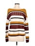 Nine West 100% Cotton Stripes Burgundy Pullover Sweater Size M - photo 1