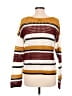 Nine West 100% Cotton Stripes Burgundy Pullover Sweater Size M - photo 2