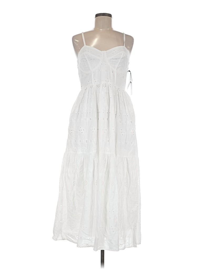 Pre-owned Japna Casual Dress In White