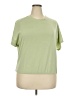 Assorted Brands Solid Green Short Sleeve T-Shirt Size 2X - photo 1