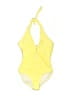 Assorted Brands Solid Yellow One Piece Swimsuit Size M - photo 1