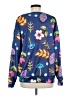 Unbranded 100% Polyester Floral Blue Pullover Sweater Size M - photo 2